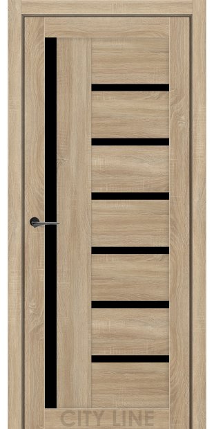 Межкомнатные двери CityLine Express AMADEA korfad-express-amadea-dub-dorato-bravo-collection-s-cernym-steklom